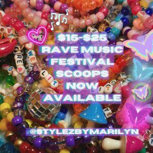 rave music festival accessories mystery scoop bag